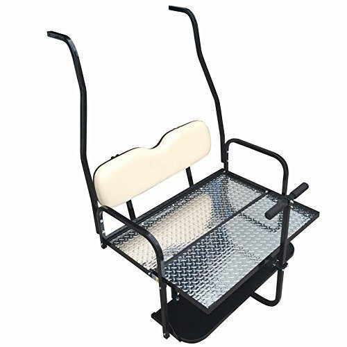 Performance Plus Carts Club Car DS Golf Cart Rear Flip Back Seat Kit for 2000.5 - Up Factory Buff