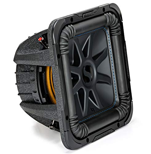 Kicker 44L7S102 Car Audio Solo-Baric 10" Subwoofer Square L7 Dual 2 Ohm Sub (Renewed)