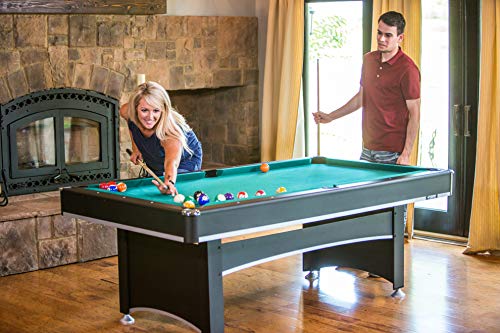 Triumph Phoenix 7’ Billiard Table with Table Tennis Conversion Top for a Game of Pool or an Action-Packed Table Tennis Match