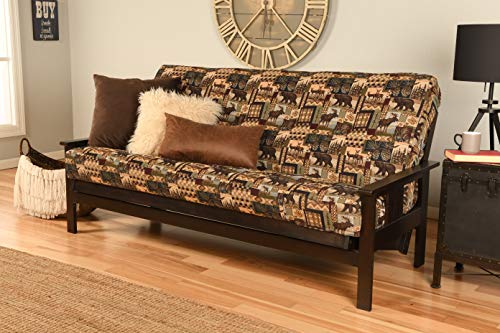 Kodiak Furniture Monterey Espresso Futon Set, No Drawers, Peter's Cabin Mattress