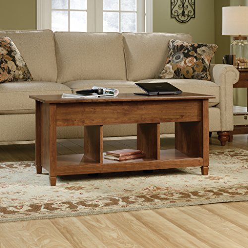 Sauder Edge Water Coffee Table, Auburn Cherry finish