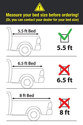 MaxMate Soft Tri-Fold Truck Bed Tonneau Cover for 2015-2020 Ford F-150 | Styleside 6.5' Bed