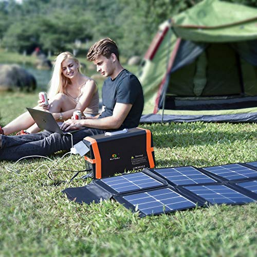130W Foldable Solar Panel Kit Portable Solar Charger Laptop Light Drone Camera Camping and Home Use