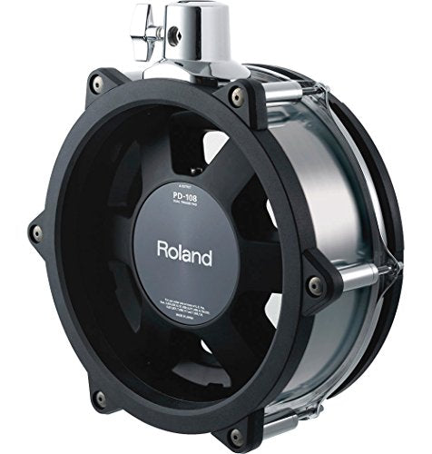 Roland PD-108 Electronic Drum V-Pad, 10-Inch, Black-Chrome