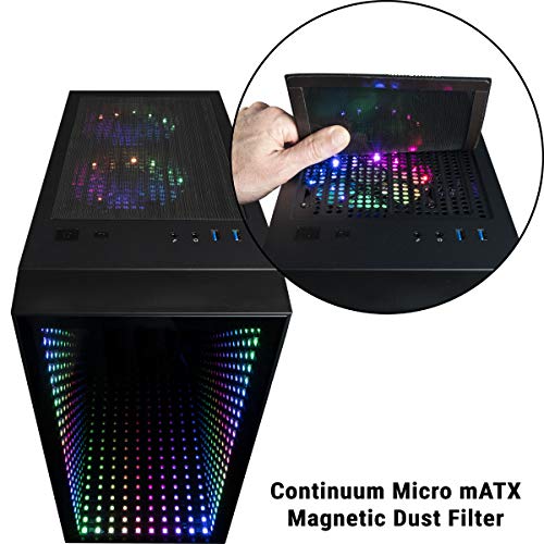 CUK Continuum Micro Gamer PC (Intel i7-9700F, 16GB RAM, 512GB NVMe SSD, NVIDIA GeForce RTX 2060 6GB, 600W Gold PSU, Windows 10 Home)