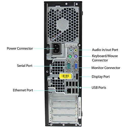 2017 HP Desktop Computer Intel Quad Core i5 3470 up to 3.6GHz 8GB RAM 2TB HDD + 120GB SSD Windows 10 Pro Certified Refurbished