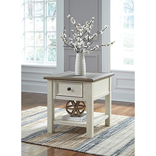 Signature Design by Ashley Bolanburg Rectangular End Table Two-tone