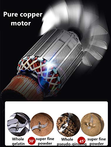 LED Display Electric Grain Grinder Mill High speed Spice Herb Mill Commercial powder machine Powder Machine Dry Cereals grain