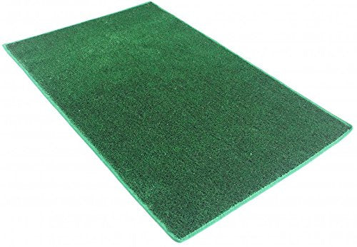 12' Round - Green 1/4" Thick - 8 oz. Artificial Grass Turf Carpet Indoor Outdoor Area Rug with Finished Edges