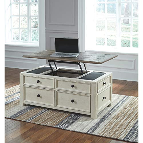 Signature Design by Ashley Bolanburg Lift Top Cocktail Table Two-tone