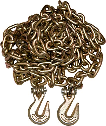 4 Pack 3/8" 20' G70 Tow Chain Tie Down Binder Flat With Grade 70 Hooks
