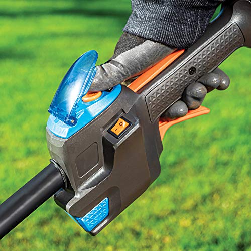 LawnMaster NPTGCP2617A No-Pull Curved Split Shaft Trimmer 26cc 2 Cycle, Black