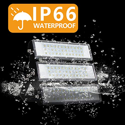 150W LED Flood Light Outdoor with Driver, 2,1000lm Super Bright Security Lights, IP66 Waterproof Outdoor Flood Light, 6500K Daylight White Floodlight for Yard, Garden, Playground, Basketball Court