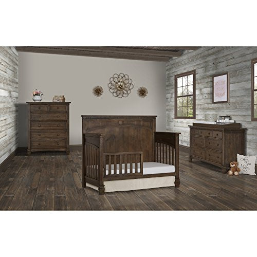 Evolur Santa Fe 5 in 1 Convertible Crib, Distress Navy