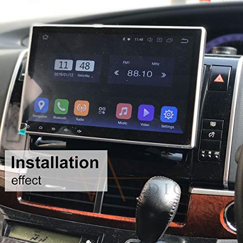 AMASE AUDIO Car Stereo, 10.1" Touchscreen, Universal 2 Din, DVD Player Build-in, Support Android Auto/HD1080P/GPS/Fast Boot/Backup Camera/OBDII