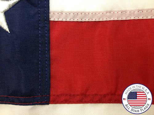 All Star Flags American Flag 12x18' 100% Made in The USA Durable Long Lasting Nylon Material Tough Enough for Commercial Use
