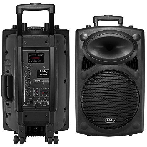 Frisby FS-4050P Portable Rechargeable Bluetooth Karaoke Party Machine PA Speaker System AM/FM Radio & USB & SD Slots