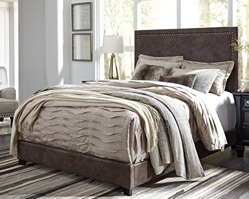 Signature Design By Ashley - Dolante King Upholstered Bed - Contemporary Style - Gray