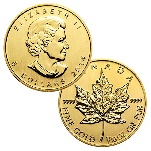 1/10 Ounce Canadian Gold Maple Leaf $5 Brilliant Uncirculated