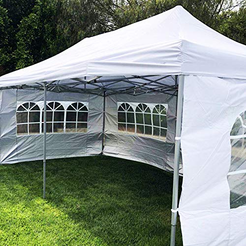 10x20 ft EZ Instant Pop up Canopy Carport,Party Tent Folding Gazebo with Removable Sidewalls and Wheeled Bag Waterproof