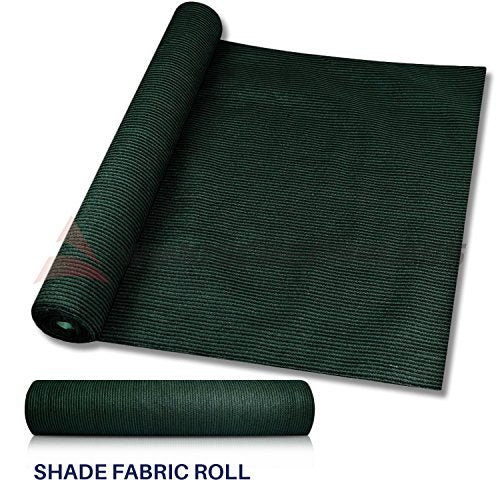 Windscreen4less Dark Green Sunblock Shade Cloth,95% UV Block Shade Fabric Roll 6ft x 120ft