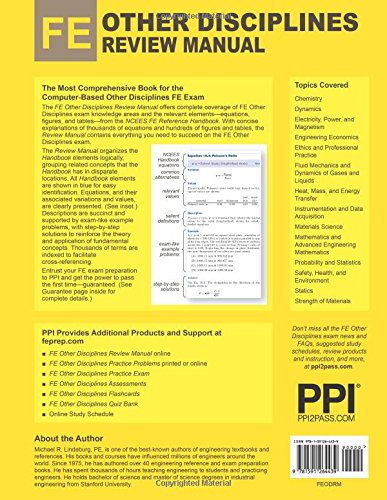 PPI FE Other Disciplines Review Manual – A Comprehensive Review Guide to Pass the NCEES FE Exam