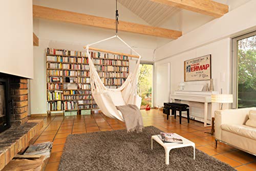 LA SIESTA Habana Latte - Organic Cotton Kingsize Hammock Chair