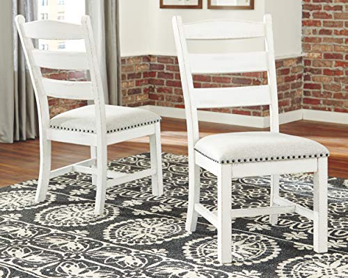 Signature Design By Ashley - Valebeck Dining Chairs - Set of 2 - Casual Style - White