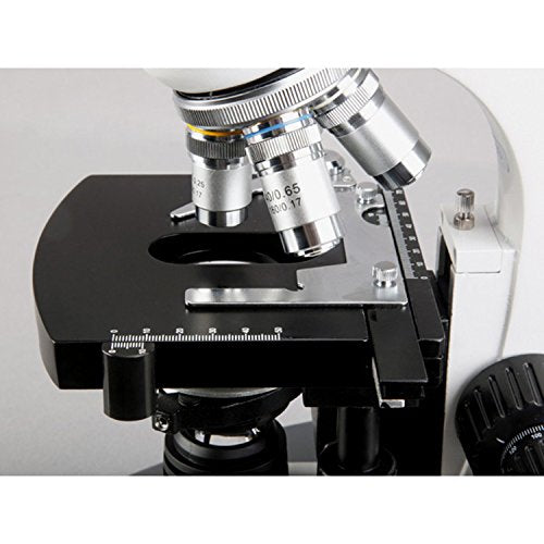 LED Trinocular Biological Compound Microscope 40X-2500X