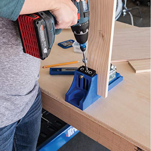 Kreg Jig K4 Master System with Micro Drill Guide Block and 100 Count Self Tapping Pocket Hole Screws