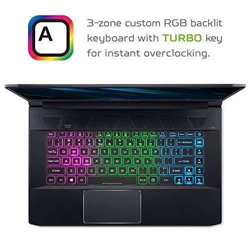 Acer Predator Gaming Laptop Intel Core i7-9750H 15.6 Inch 16GB DDR4, 512GB PCIe NVMe SSD
