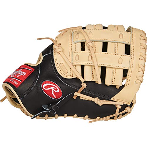 Rawlings Heart of The Hide R2G Baseball Glove, Black/Camel, 12.5 inch, Modified Pro H Web, Right Hand Throw