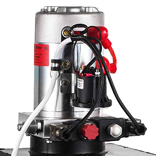 Fisters trailer pump 3 Quart 12V electric Hydraulic Power Double/single acting Power-Up Supply Unit for Dump Truck(3 Quart Double Acting)