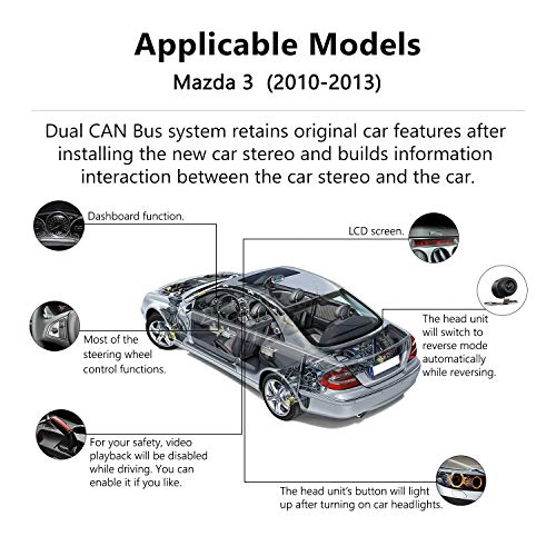 2020 Car Stereo Applicable to Mazda 3 Series Support Apple Car play Android Auto Fast Boot Camera 8 Inch