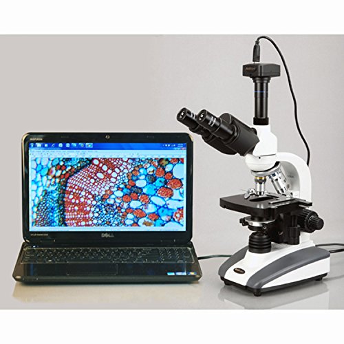 LED Trinocular Biological Compound Microscope 40X-2500X