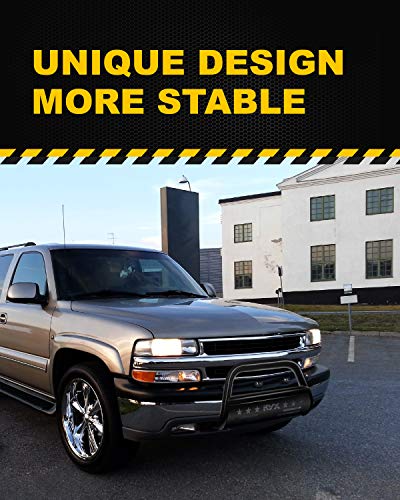 KYX Bull Bar for 1999-2006 Chevy Silverado 1500/GMC Sierra 1500, for 2000-2006 Tahoe/Suburban/Yukon/Yukon XL1500, 2002-2006 Avalanche 1500, 3" Brush Push Grille Guard Front Bumper