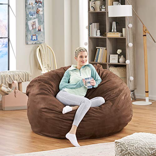 Christopher Knight Home Waldo 5 Feet Bean Bag, French Roast