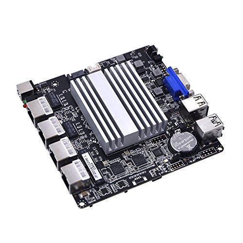 Qotom 4 LAN Mini PC Q190G4U-S02 with 8GB RAM 128GB SSD, Intel Celeron J1900 Processor, Quad core 2.0 GHz, VGA Mini PC Firewall