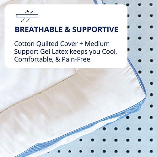 ViscoSoft Pillow Top Latex Mattress Topper Twin XL | Serene 3 Inch Gel Latex Mattress Pad & Cover