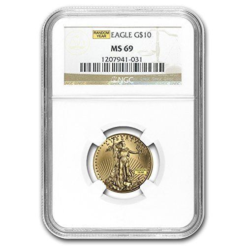 1986 - Present 1/4 oz Gold American Eagle MS-69 NGC (Random Year) Gold MS-69 NGC