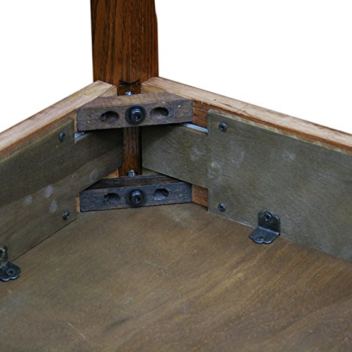 Leick Rustic Oak Chairside End Table