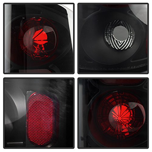For Dodge Ram 1500 2500 3500 Smoked Lens Halo Projector LED Headlights + Black Smoke Tail Lights Lamps