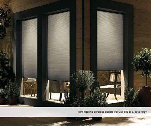 First Rate Blinds Custom Cordless Double Cell Shades, 72W x 60H, Any Size 18-72 Wide, Espresso