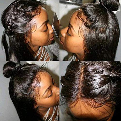 150% Density Brazilian Body Wave Lace Front Wigs Human Hair Glueless Lace Front Human Hair Wigs For Women Black Pre Plucked Unprocessed 10A Virgin Brazilian Hair Wig(20’’ Natural Color)