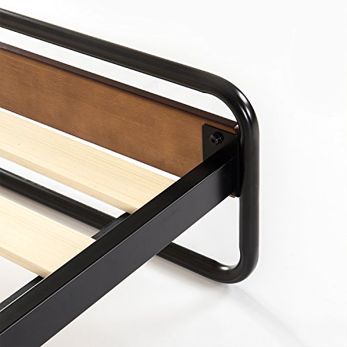 Zinus Therese Metal and Wood Platform Bed with Wood Slat Support, Full