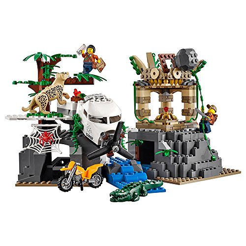 LEGO City Explorers Jungle Exploration Site Building Kit 60161 (813 Pieces)