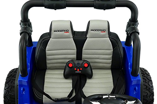 Moderno Kids Explorer 2Seater 12V Power Children Ride-On Car Truck w/ R/C Parental Remote Blue