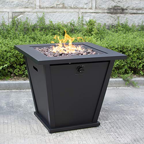 Bond Manufacturing 51843 28in Olivera Fire Table, Black
