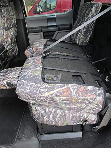 Durafit Seat Covers made to fit, FD81 XD3 C 2017-2019 F250/F550 Camo Endura and for 2015-2019 Ford F150 Super Crew Front and Rear Seat Cover Set.