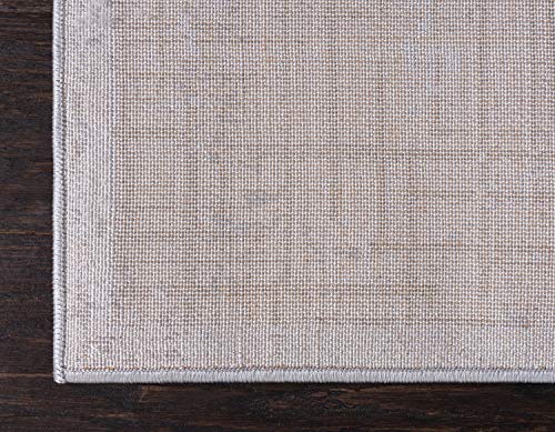 Unique Loom Aberdeen Collection Tone-on-Tone Traditional Textured Vintage Gray Area Rug (8' 0 x 10' 0)